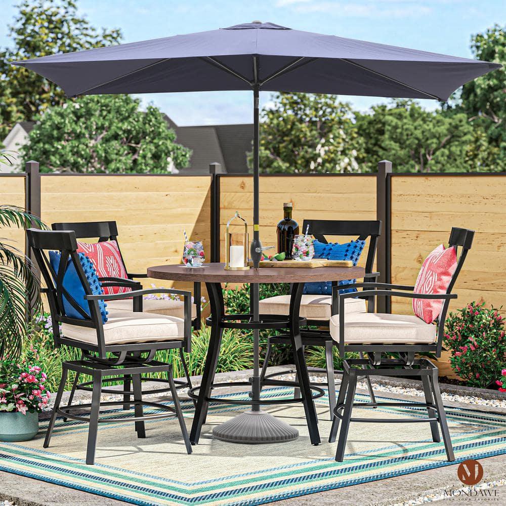 mondawe Mossas 120'' x 79'' Rectangular Market Umbrella