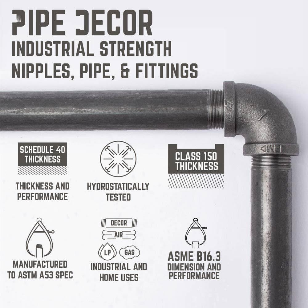 Freestanding Industrial Pipe Toilet Paper Holder