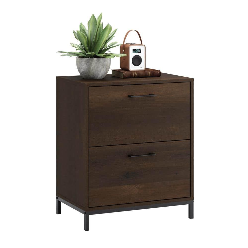 2 Drawer North Avenue Lateral File Cabinet Smoked Oak - Sauder