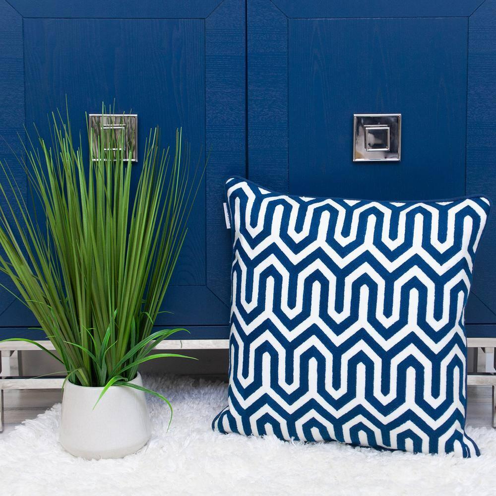 Parkland Collection Geometric Cotton Throw Pillow