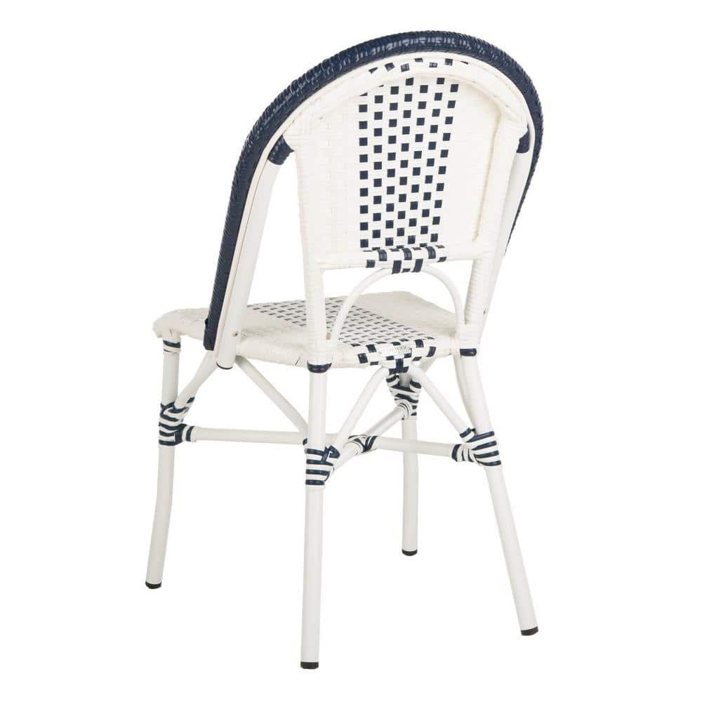 Zoya Chair (Set Of 2) - Indoor/Outdoor - PAT4037 - Blue/White - Safavieh