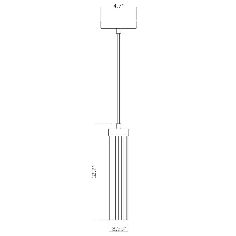 Z-Lite Beau 1 - Light Pendant in  Rubbed Brass