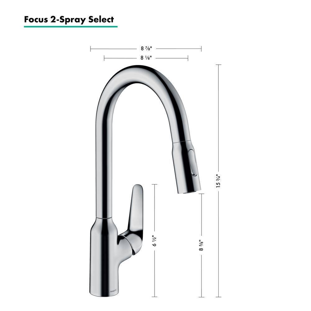 Focus N HighArc Kitchen Faucet with 2-Spray Pull-Down, 1.75 GPM