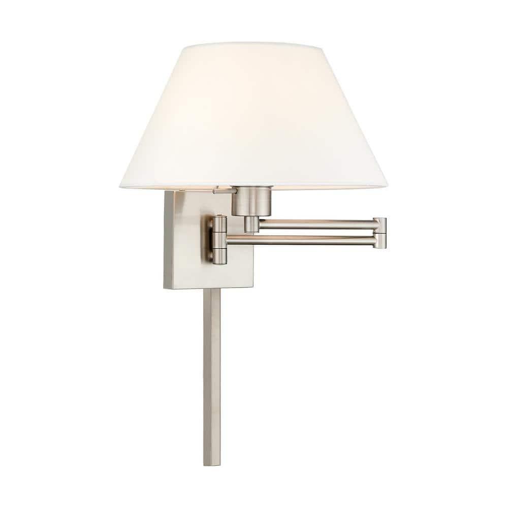 Livex Lighting 1 - Light Wall Light in  Brushed Nickel