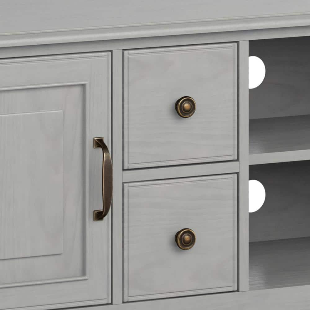 Simpli Home Connaught SOLID WOOD 72 inch Wide TV Stand For TVs up to 80 inches