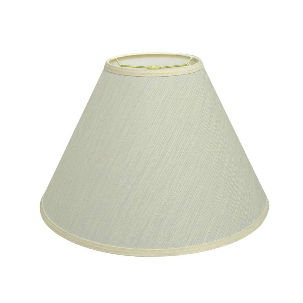 Aspen Creative 32771 Transitional Hardback Empire Shaped Spider Construction Lamp Shade in Eggshell, 18" wide (7" x 18" x 12 1/2")