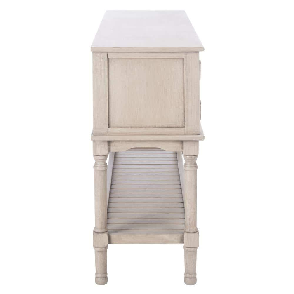 Tate 2 Drawer 2 Door Console Table - Greige - Safavieh