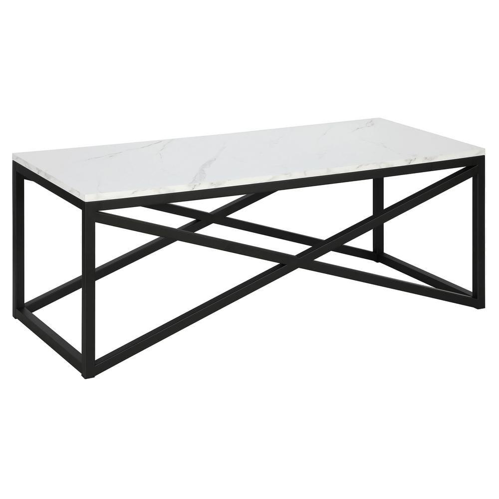 Henn&Hart 46" Blackened Bronze Metal Coffee Table