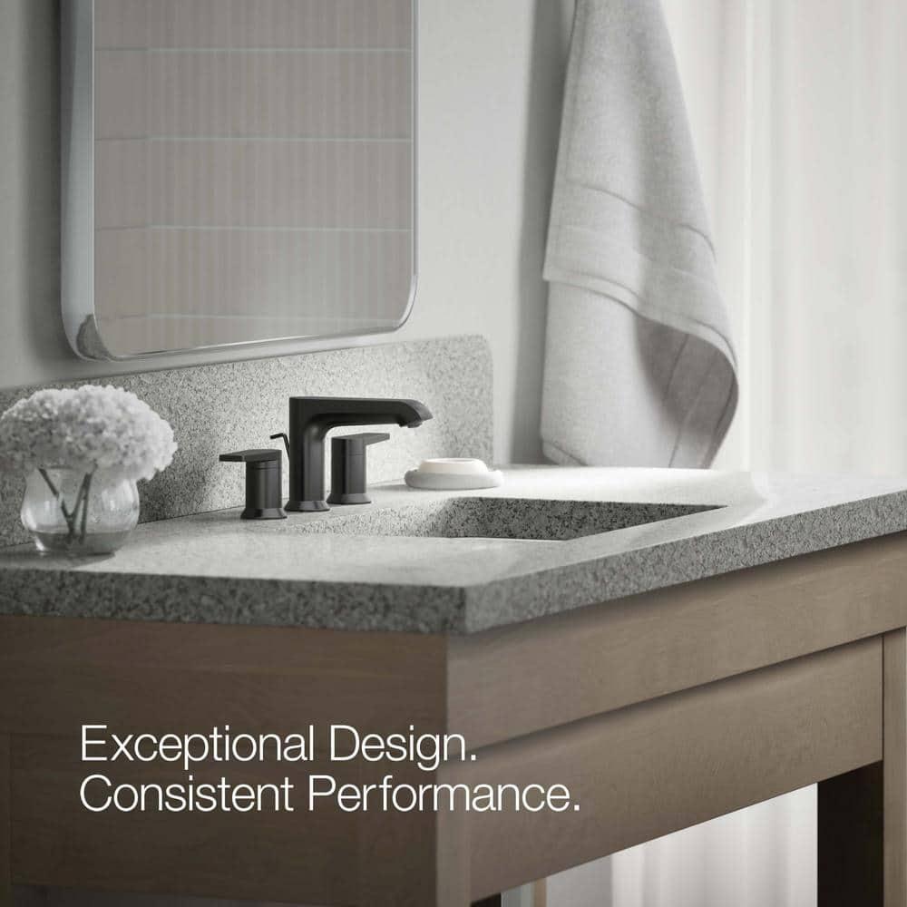 Kohler ® Hint ® Widespread Matte Black Bathroom Sink Faucet