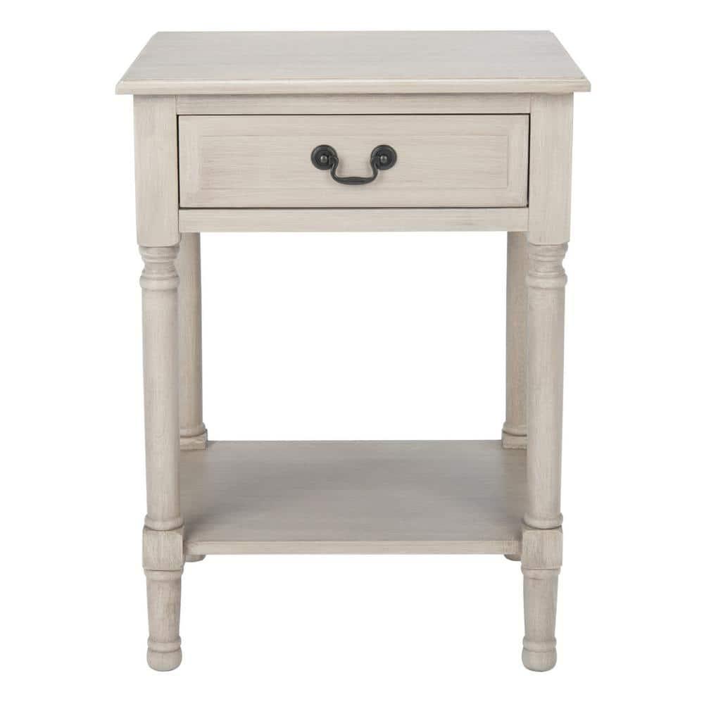 Whitney 1 Drawer Accent Table - Greige - Safavieh.