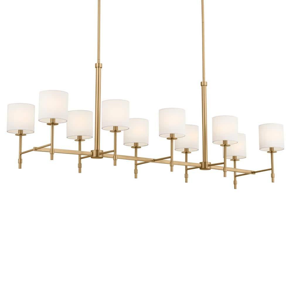 Kichler Lighting Ali 10 - Light Chandelier in  Brushed Natural Brass