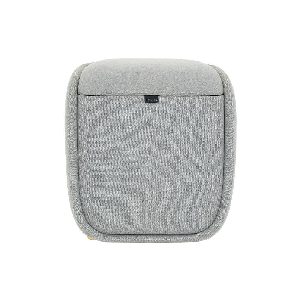 Synca Wellness Upholstered Heated Massage Chair with Ottoman