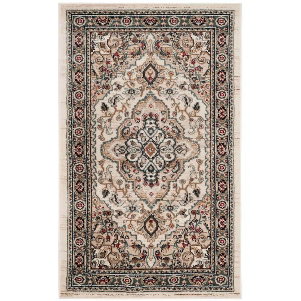 Lyndhurst LNH338 Power Loomed Accent Rug - Cream/Beige - 3'3"x5'3" - Safavieh.