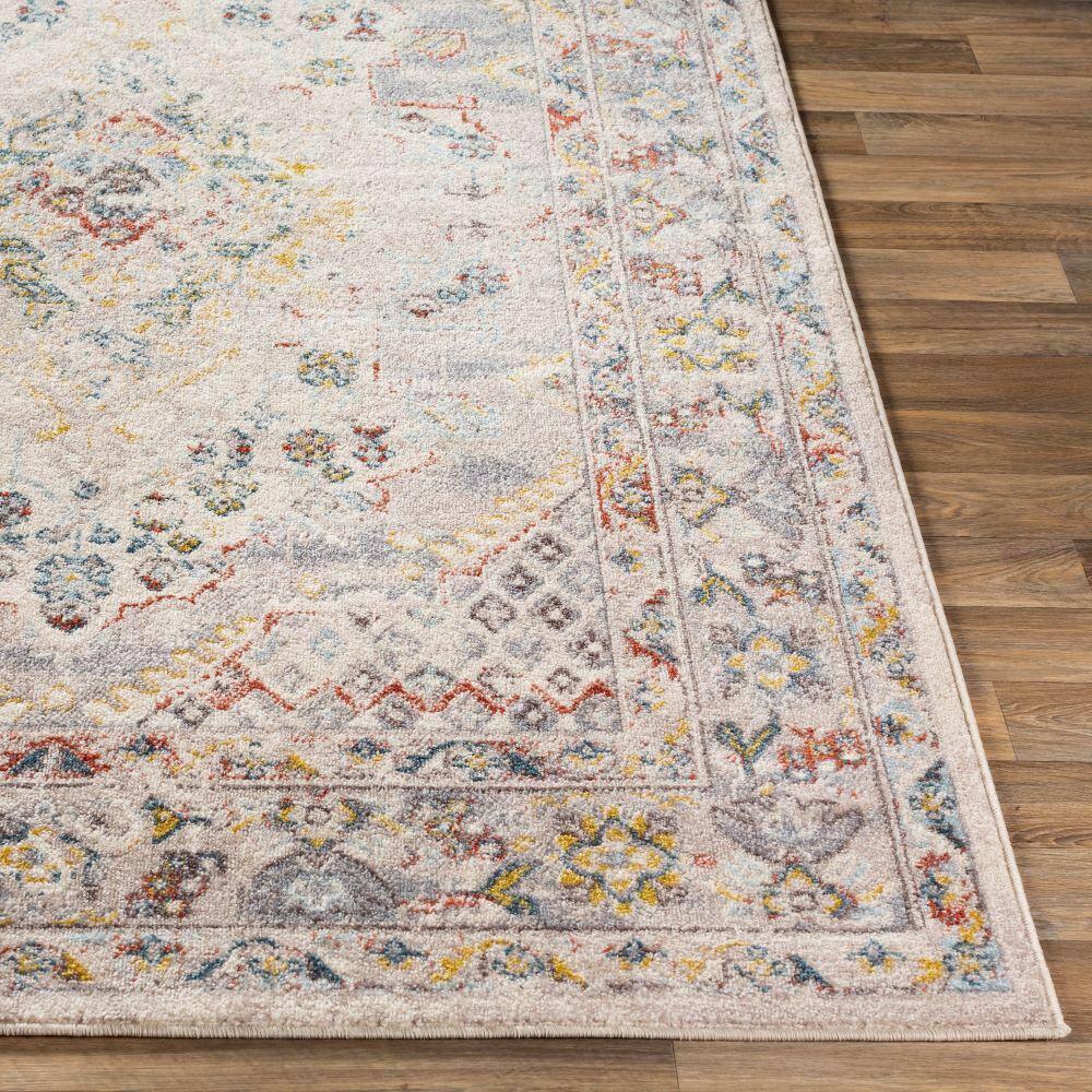 Livabliss Ankara Oriental Medallion Area Rug,6'7" x 9',Taupe