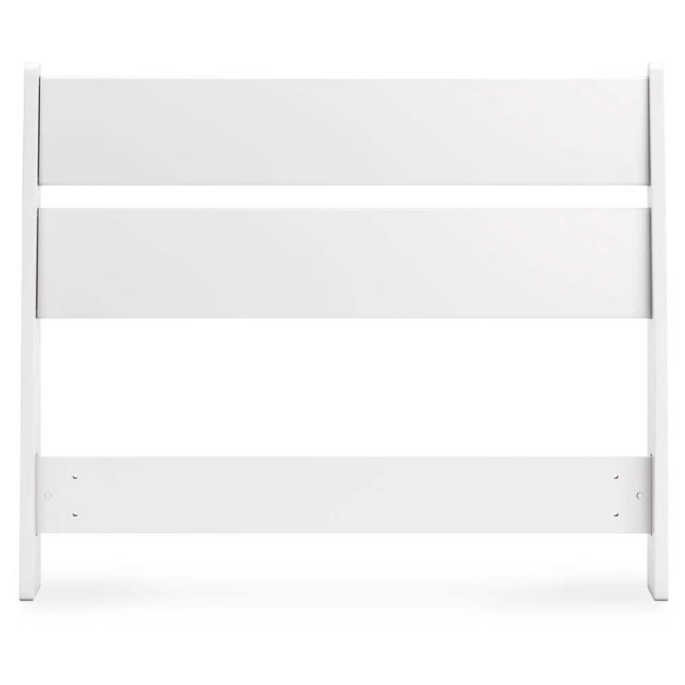 Signature Design by Ashley Socalle Twin Panel Headboard in Matte White Finish