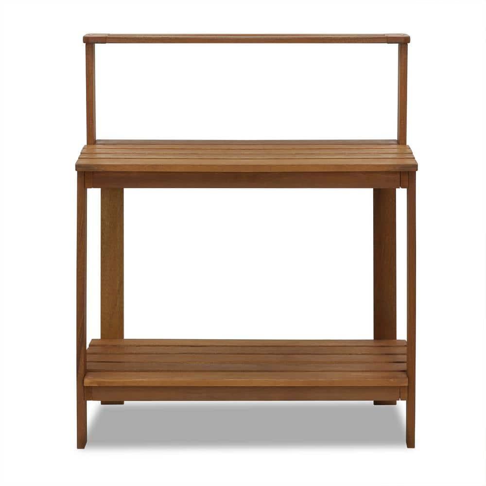 Furinno Tioman Outdoor Natural Wood Potting Bench Brown