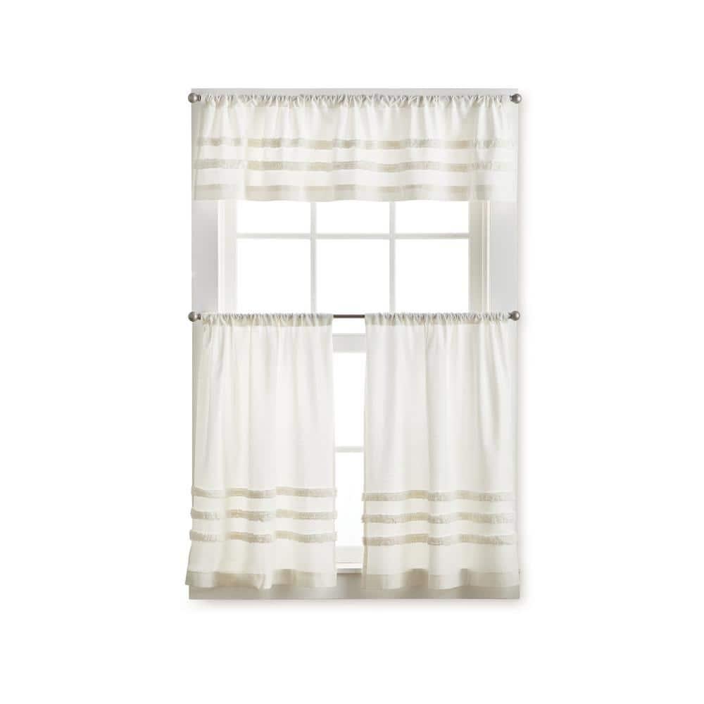 Martha Stewart Linen Tailored 60" Kitchen Curtain