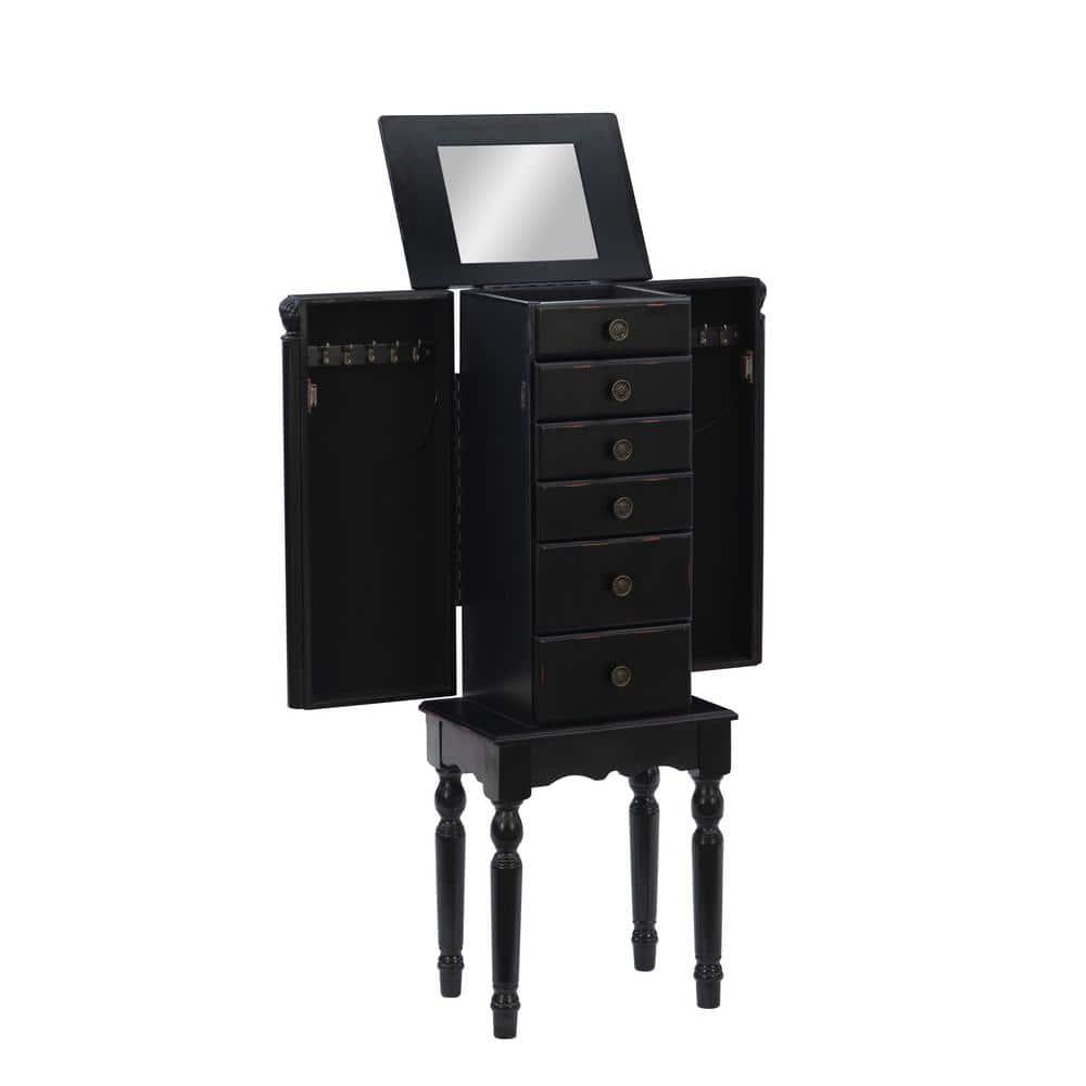 Powell Traditional Ebony Jewelry Armoire