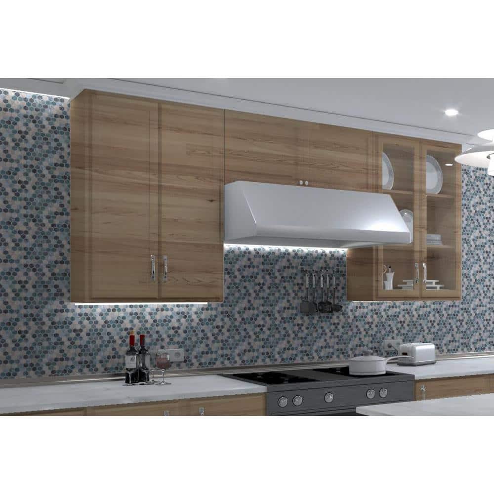 Trillions Hexagon Honeycomb Glass Mosaic Kitchen Backsplash, Bathroom, Shower, Pool, Wall and Floor Tile