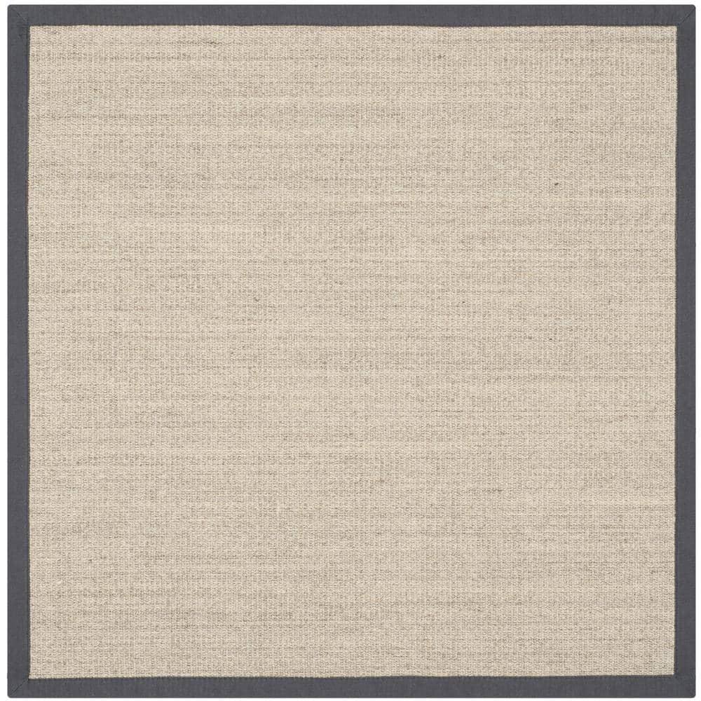 Natural Fiber NF441 Power Loomed Indoor Area Rug - Marble/Grey - 4'x4' - Safavieh