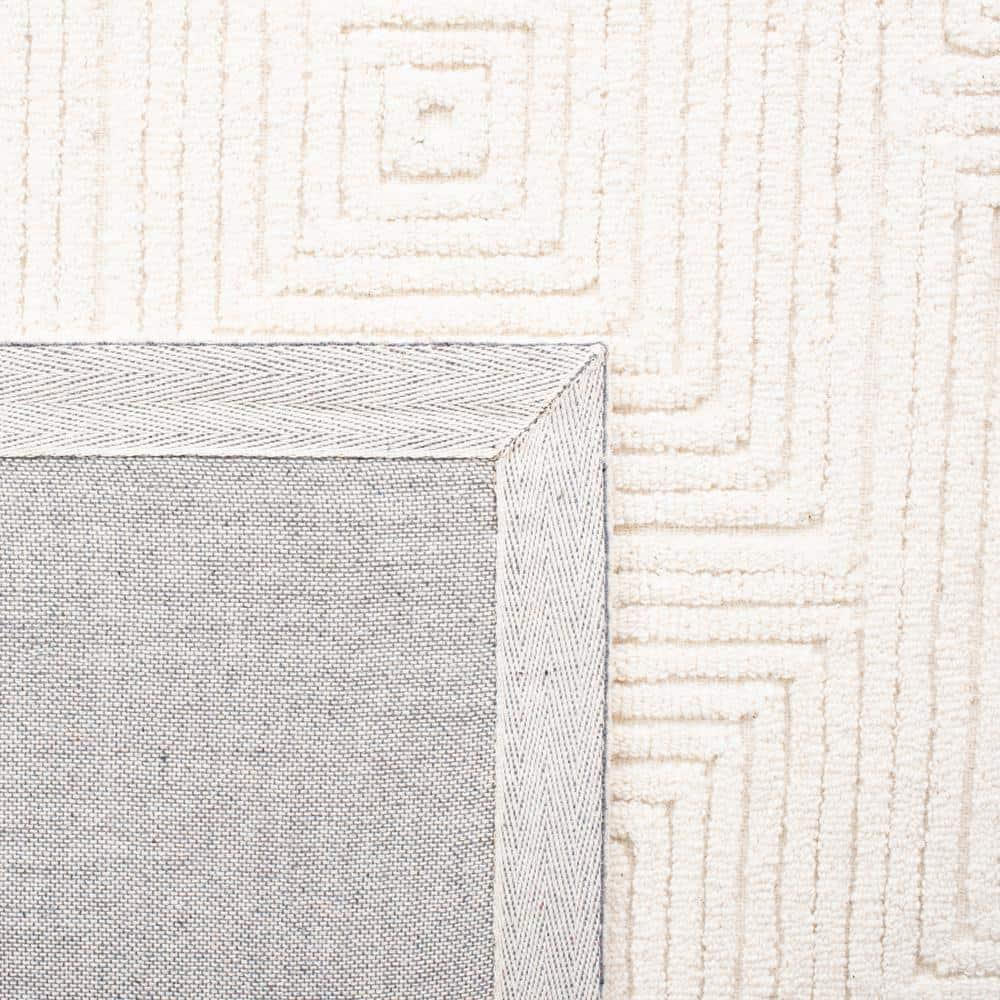 SAFAVIEH Textural Vince Geometric Area Rug, Ivory, 2' x 3'