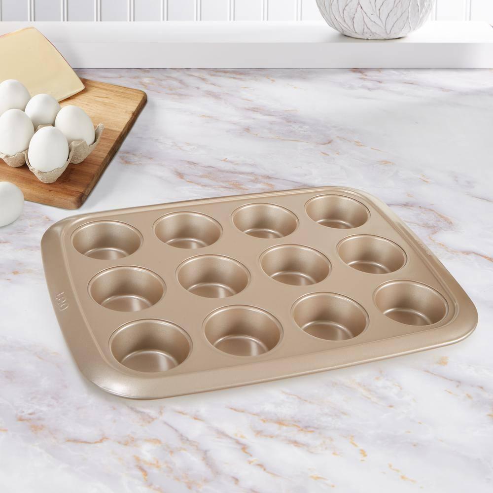 BergHOFF BergHOFF Balance Non-stick Carbon Steel 12-cup Cupcake Pan 2.5"