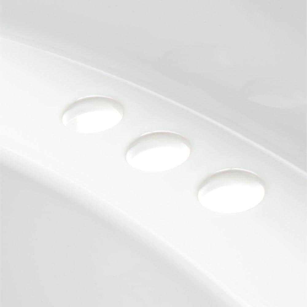 Greenwich Vitreous China Rectangular Wall Mount Bathroom Sink with Overflow