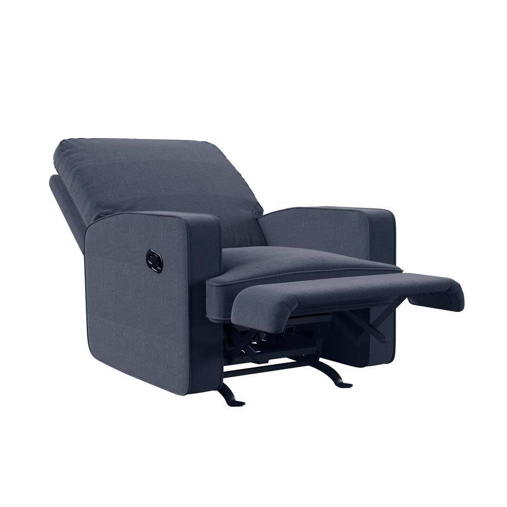 Baby Relax Salma 2-in-1 Rocker Recliner Chair, Navy Velvet