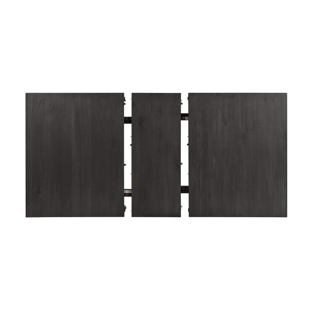 Jamison Two-Tone Extendable Dining Table with Storage White - Picket House Furnishings: Modern Rectangular Kitchen Table, Seats 4-6