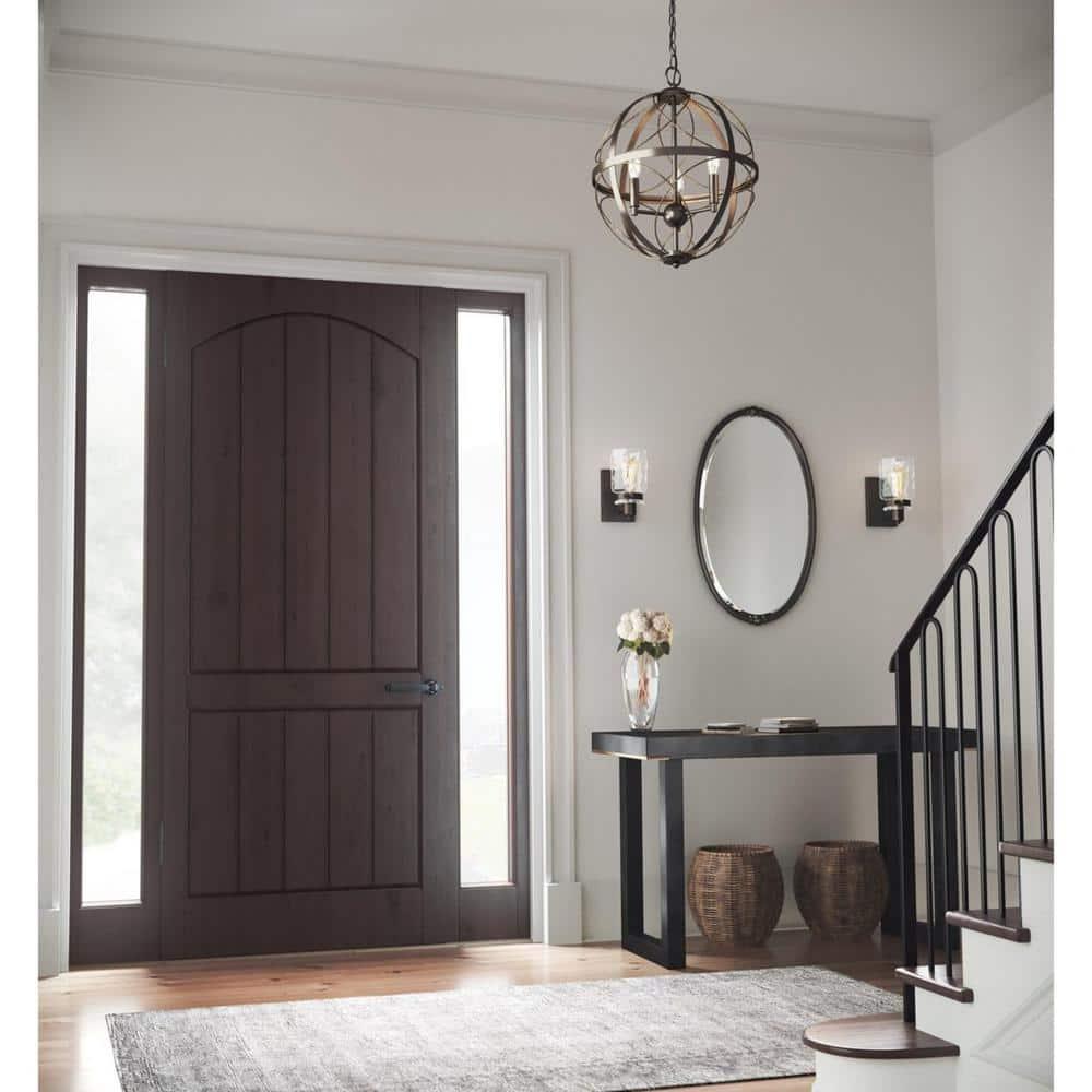 Progress Lighting Calhoun 1-Light Bath & Vanity, Steel, Antique Bronze, Clear Glass Shade