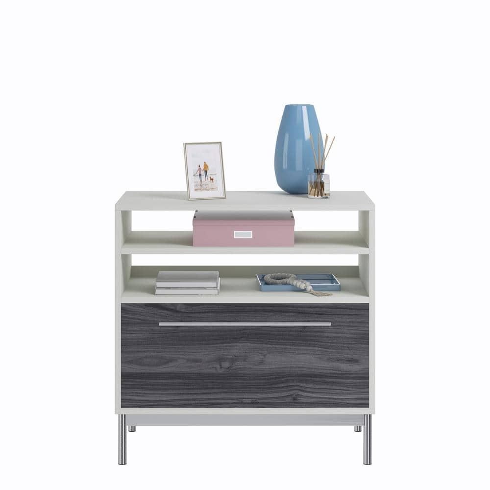 Sauder Vista Key Engineered Wood Lateral File Cabinet in Pearl Oak/Misted Elm