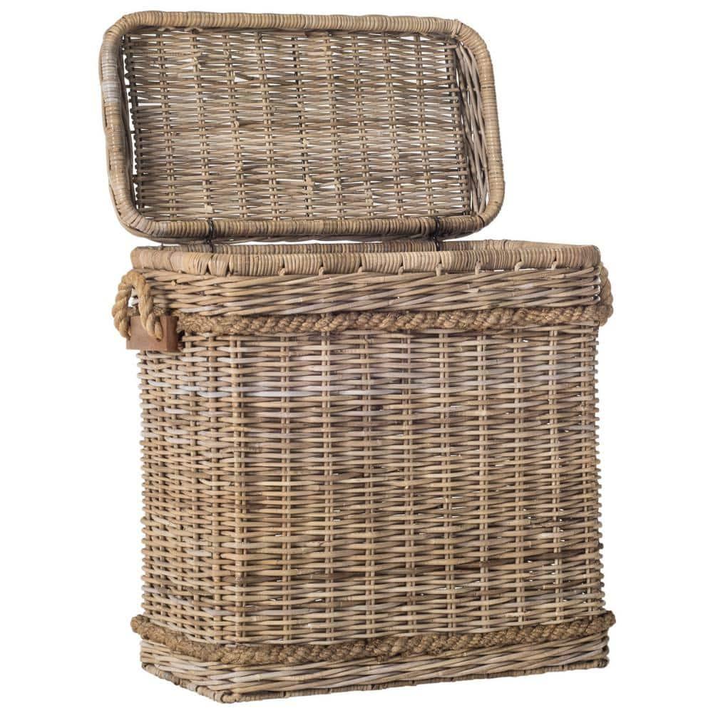 Sidonie Wicker Hamper - Brown - Safavieh