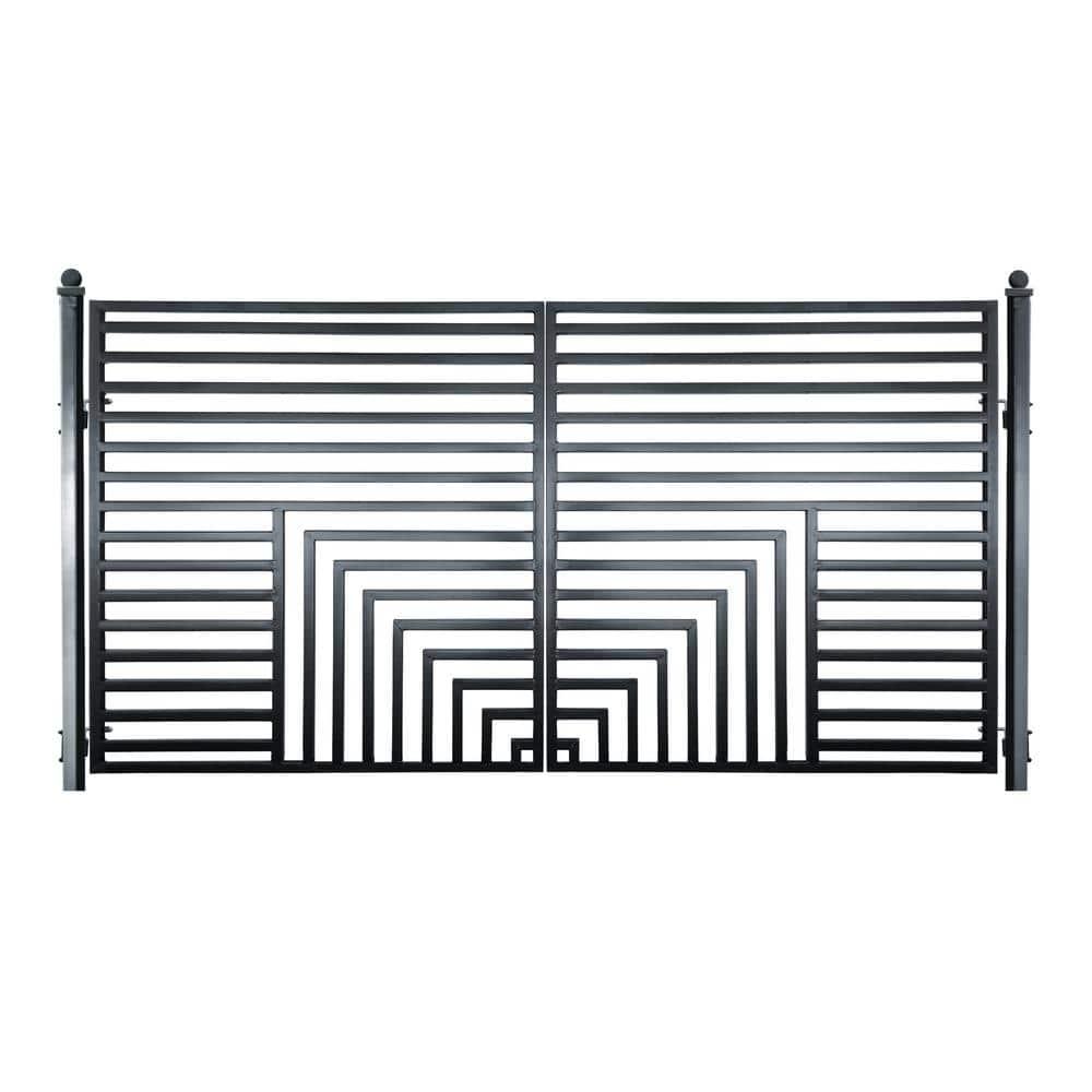 ALEKO Steel Dual Swing Driveway Gate - Florence Style