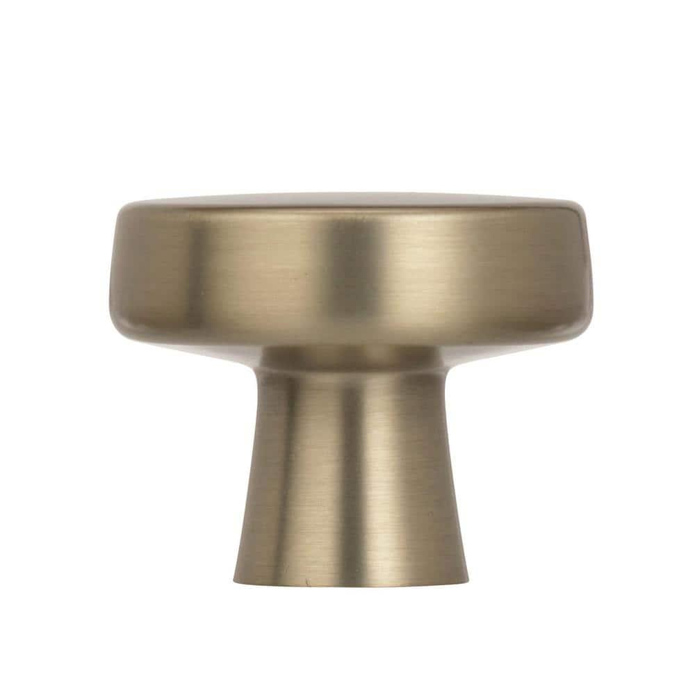 Amerock Blackrock 1-5/16 inch (33mm) Diameter Golden Champagne Cabinet Knob