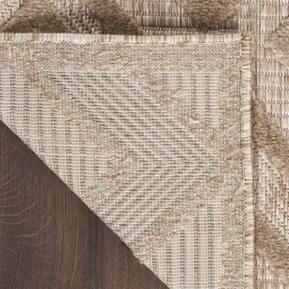 Nourison Versatile 9' x 12' Natural Beige Modern Indoor/Outdoor Rug