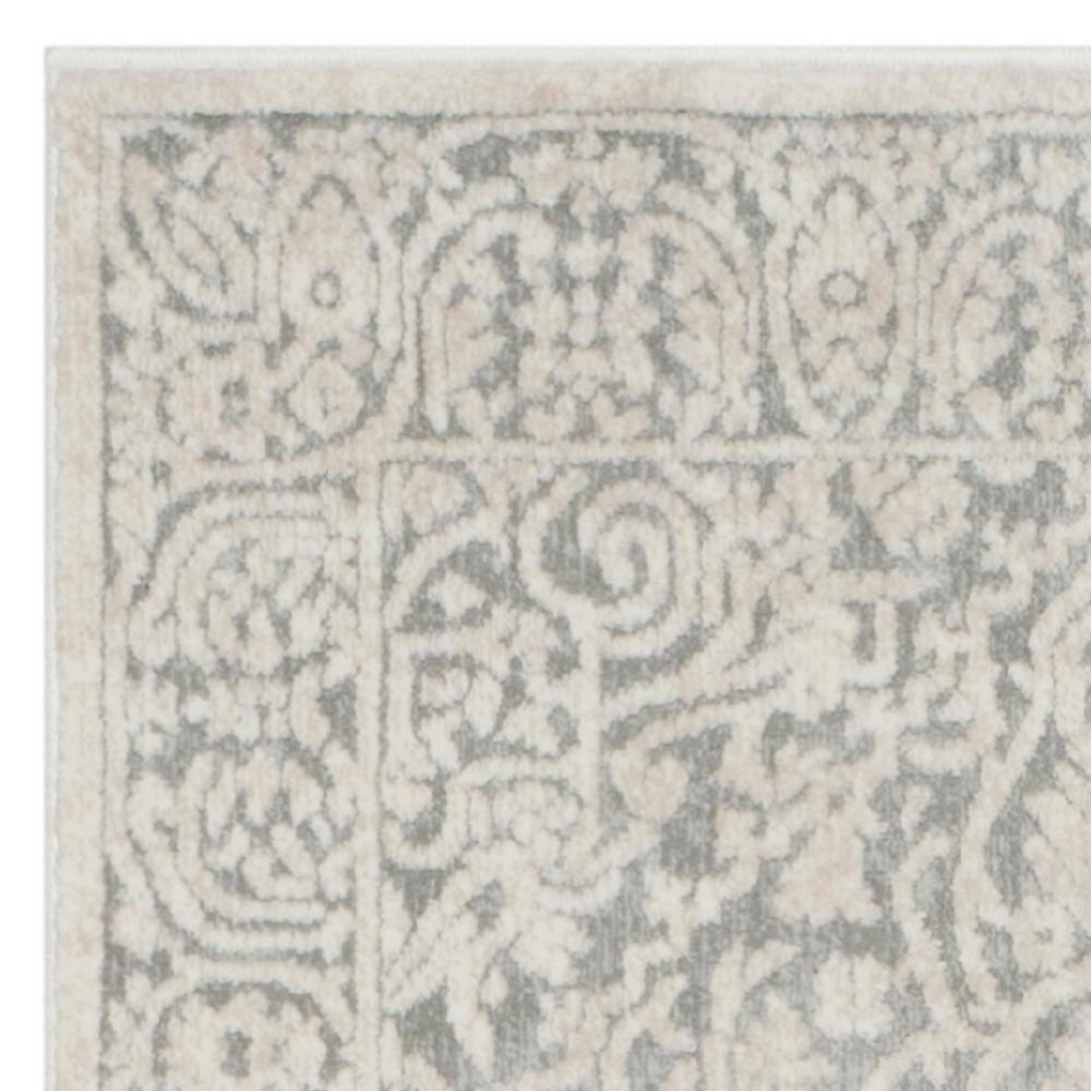Reflection RFT670 Power Loomed Runner Rug - Light Grey/Cream - 2'3"x10' - Safavieh.