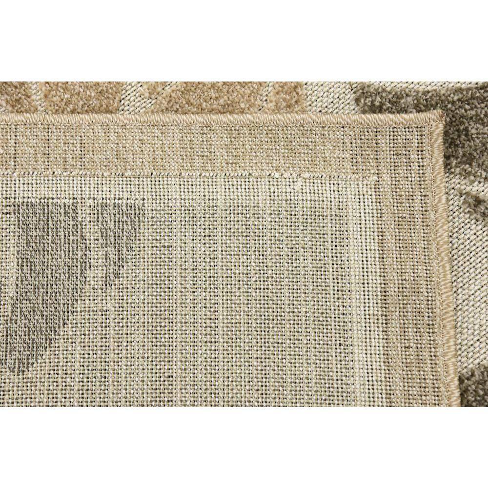 Unique Loom 6' 1 x 9' 0 Beige Outdoor Botanical Augusta Area Rug