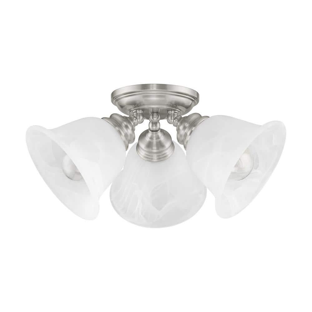 Livex Lighting Essex Ceiling Mount in Brushed Nickel