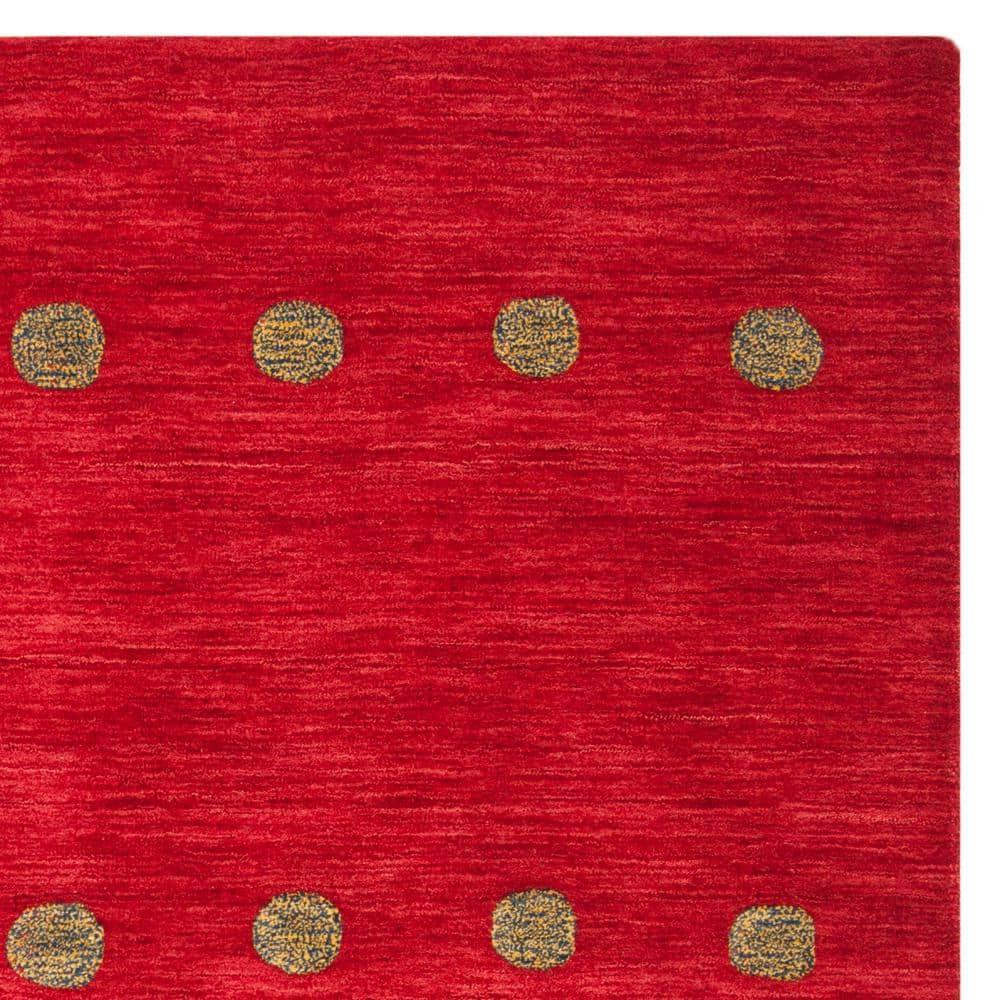 SAFAVIEH Himalaya Collection HIM590Q Handmade Red Rug