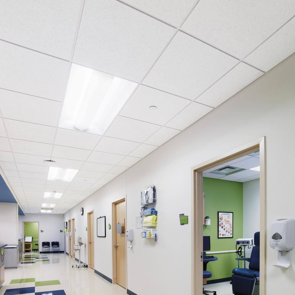 Cirrus Angled Tegular 15/16 2 ft. x 2 ft. Drop-in Mineral Fiber Ceiling Tile