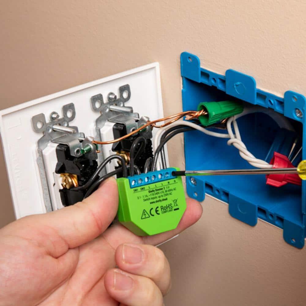 Shelly Dimmer 2 WiFi Smart Dimmer Switch with Power Monitoring