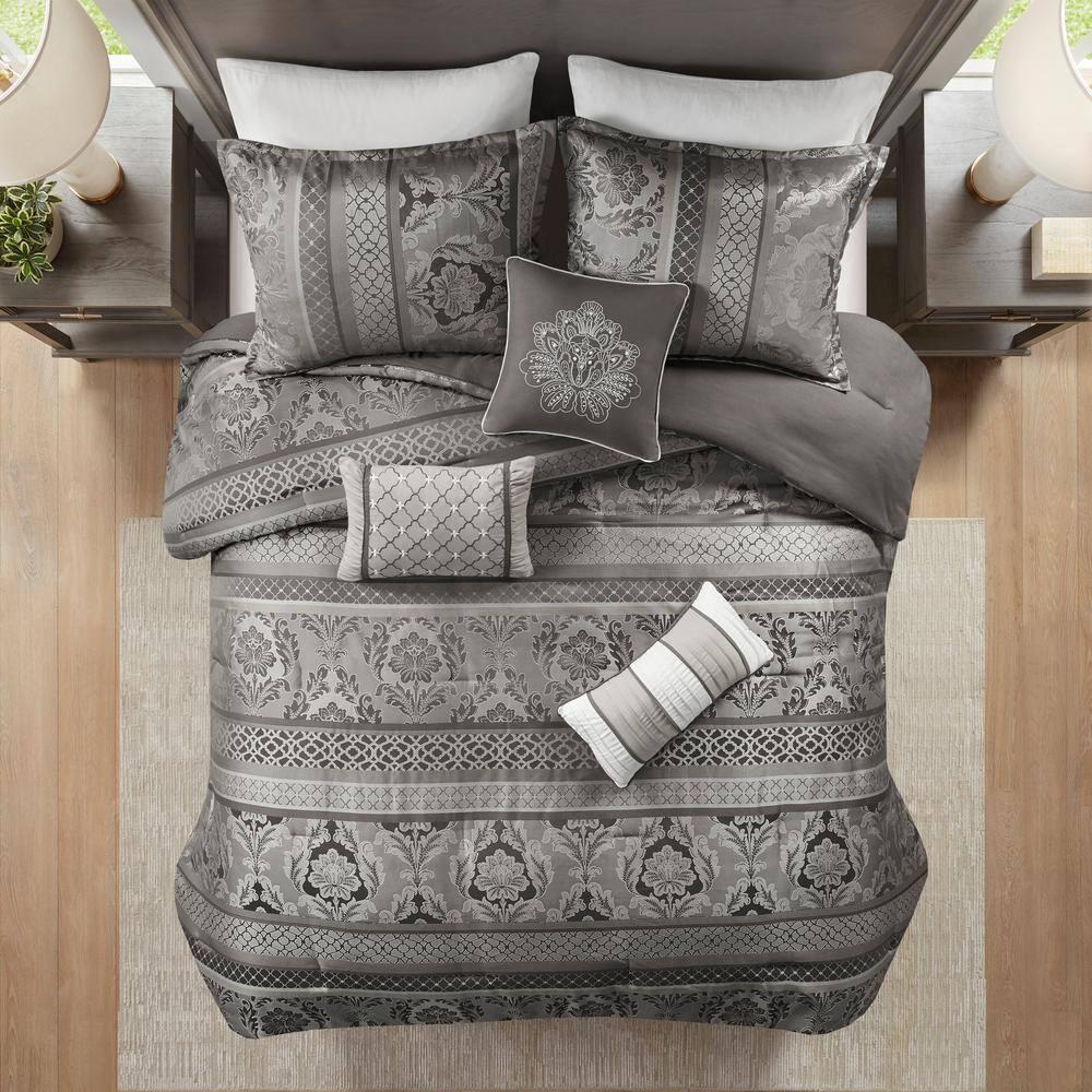 Madison Park Bellagio 7 Piece Jacquard Comforter Set