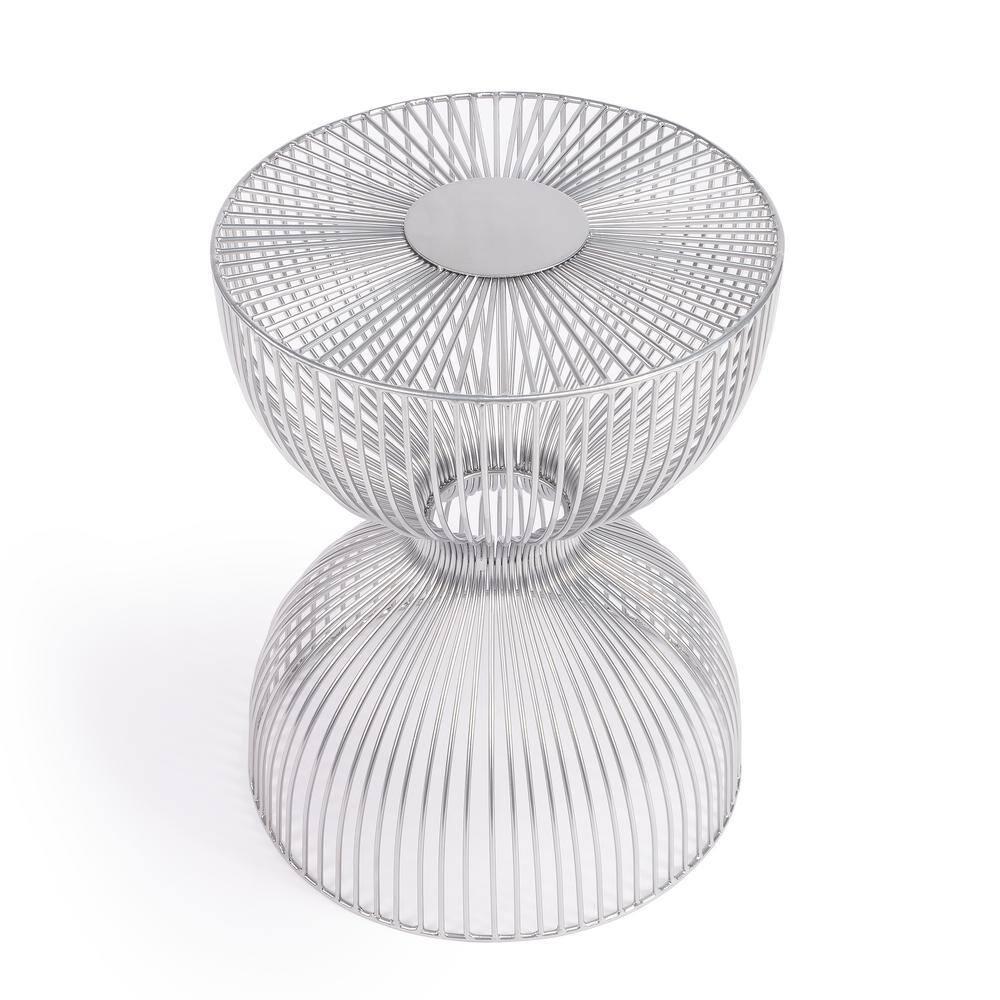 Butler Specialty Nicholas Silver Meatl End Table