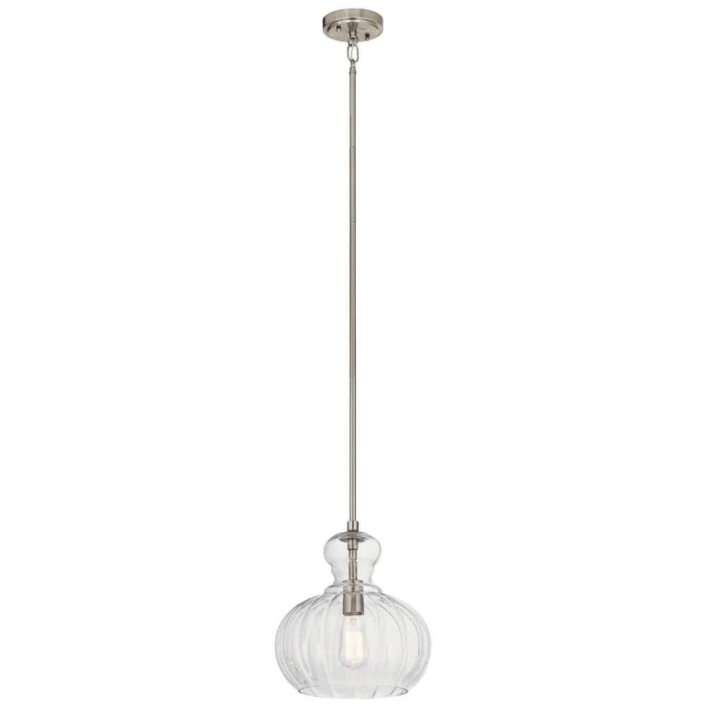 Kichler Lighting Riviera 1 - Light Pendant in  Brushed Nickel