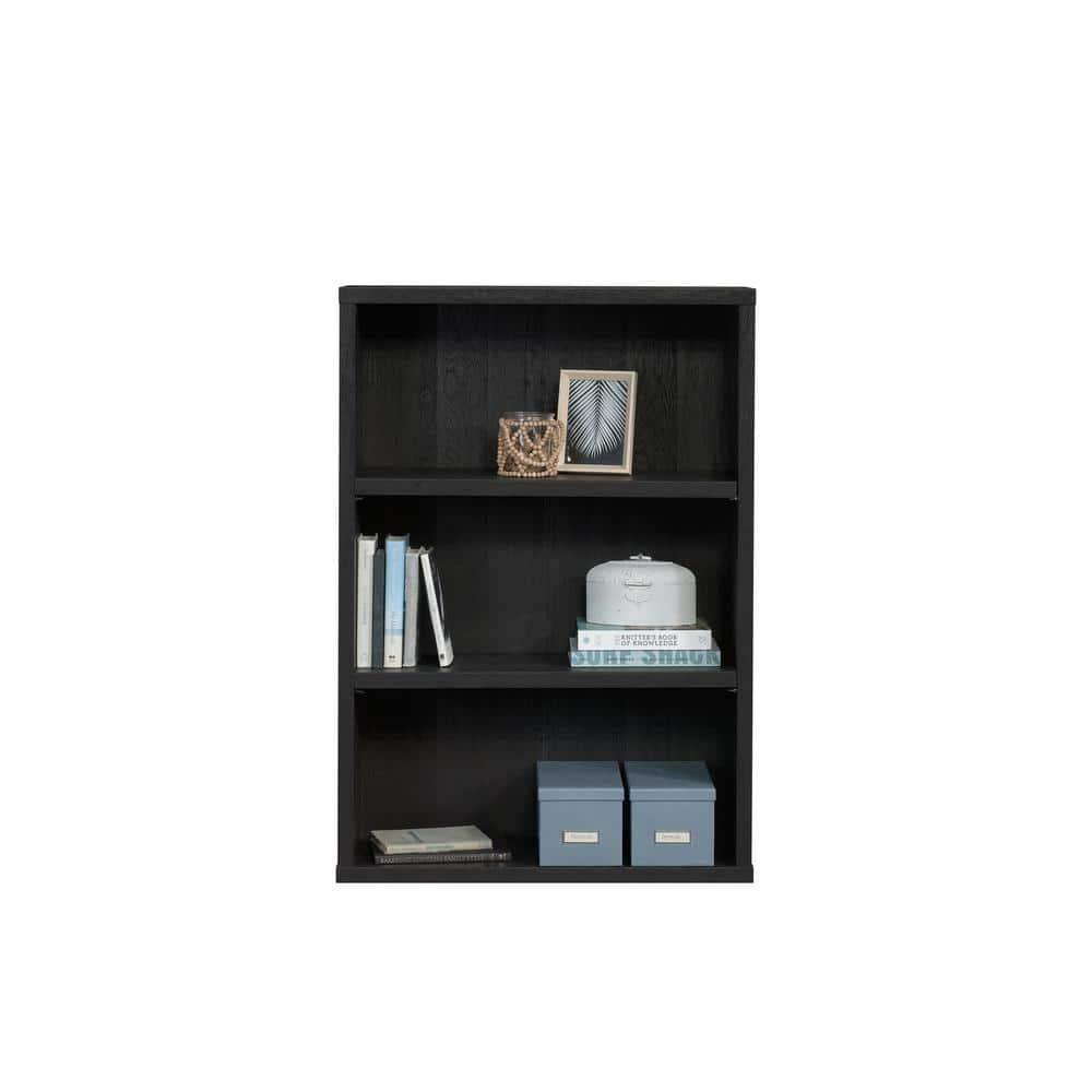Sauder 3-Shelf Bookcase, Raven Oak Finish