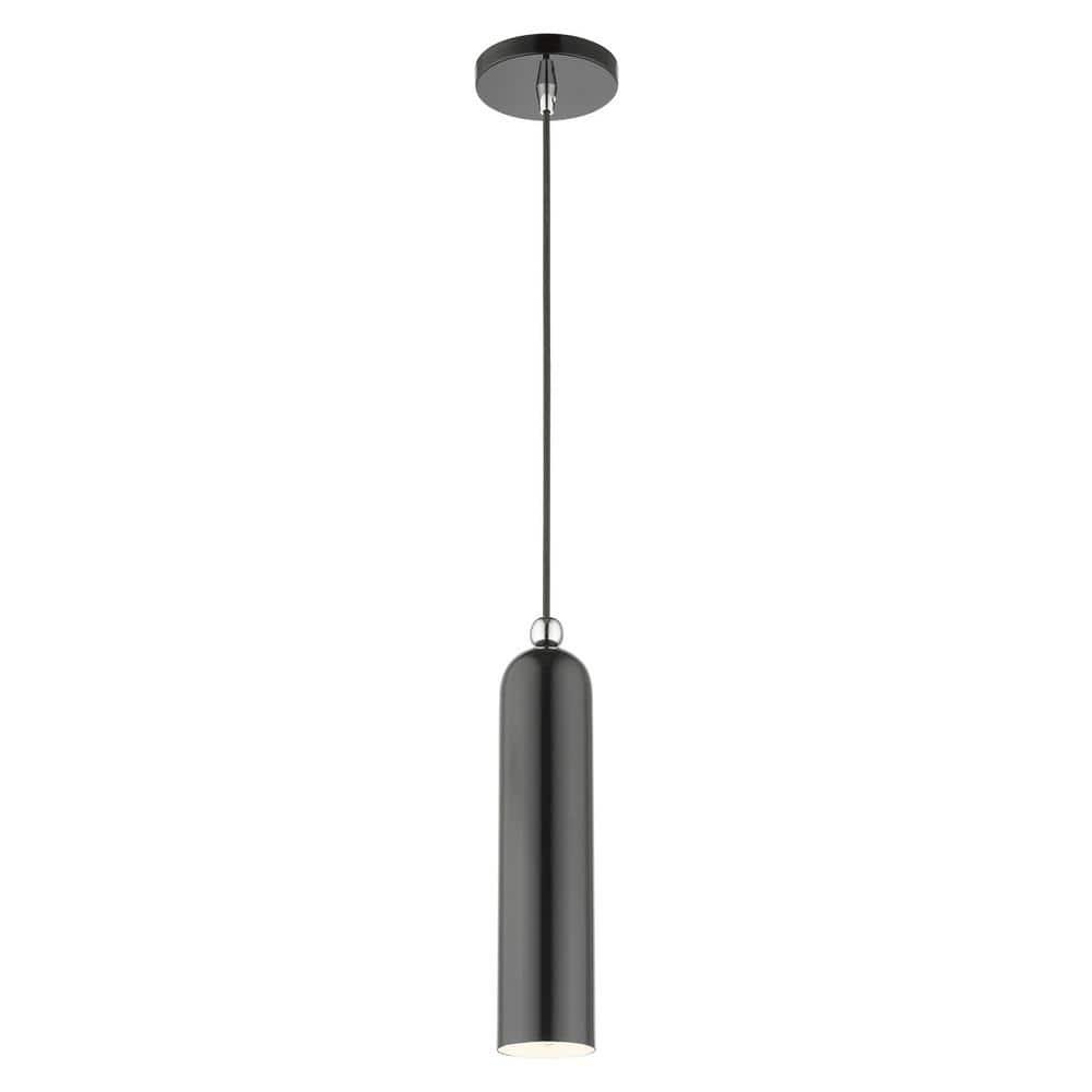 Livex Lighting Ardmore 1 - Light Pendant in  Shiny Dark Gray
