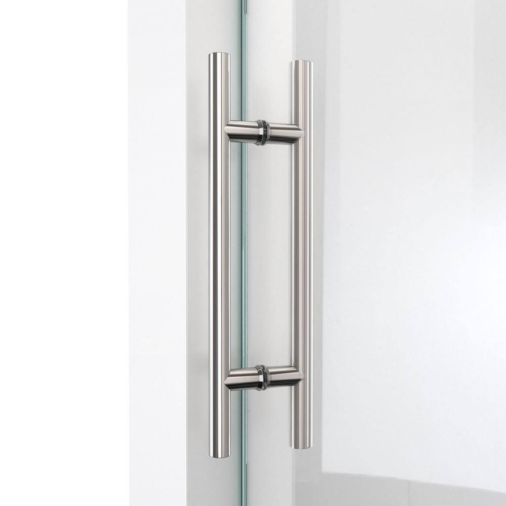 44.38" W x 34.5" D x 76" H FramelessRectangle Sliding Shower Enclosure