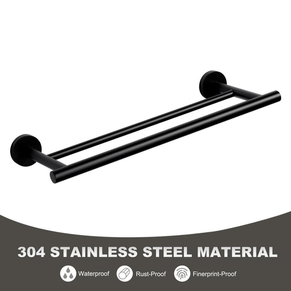 SUS 304 Stainless Steel Bathroom Double Towel Bar, Wall Mount Towel Holder For Bathroom