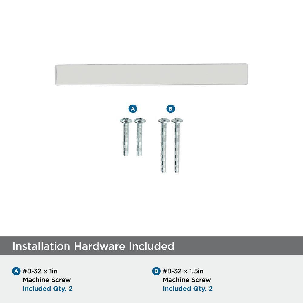 Amerock Monument 3 inch (76mm) Center-to-Center Polished Nickel Cabinet Pull