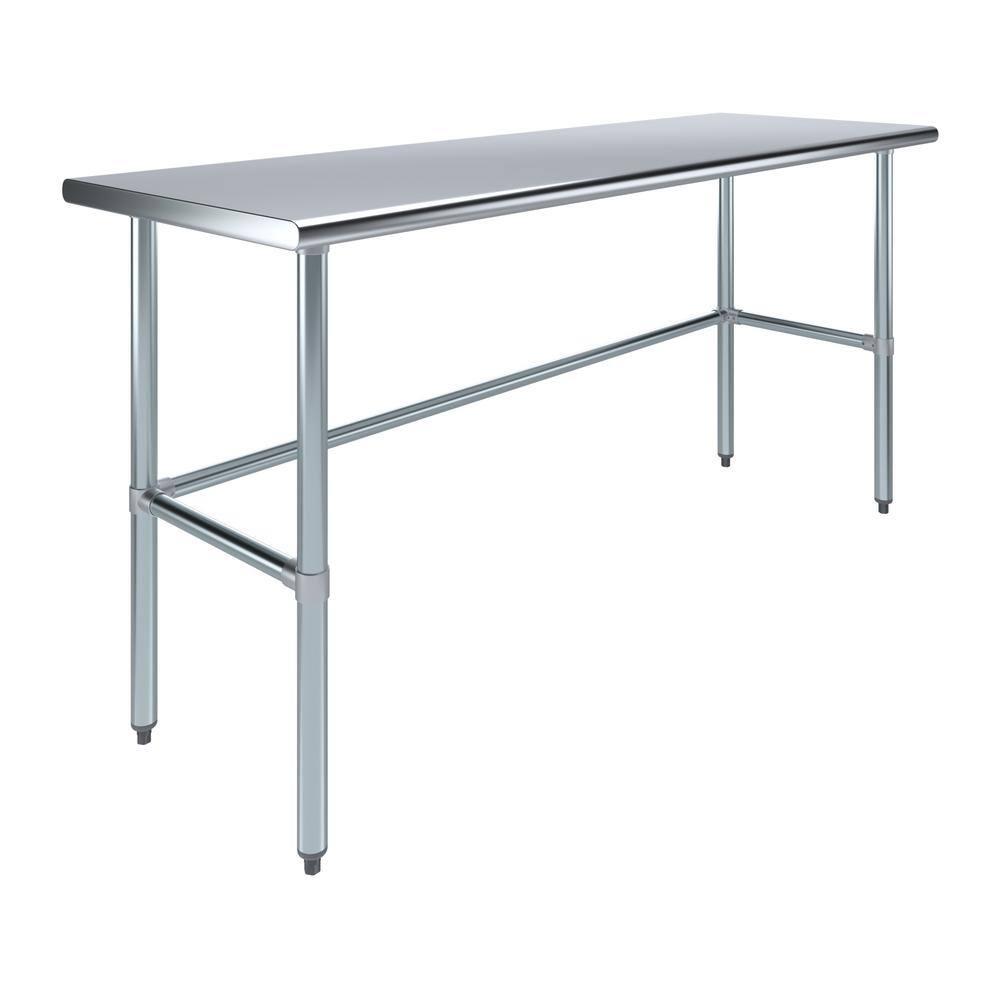 Amgood Stainless Steel Open Base Work Table & Reviews | Wayfair